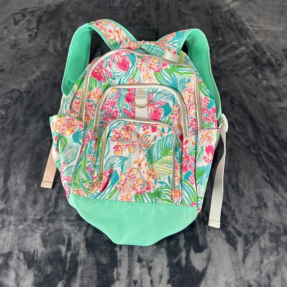 Lilly Pulitzer Backpack Kids One Size Multicolor Floral Pottery Barn Teen B-030